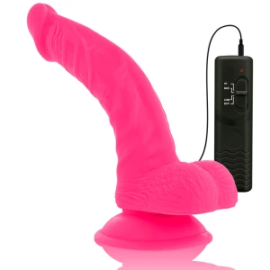 DIVERSIA - FLEXIBLE VIBREERIV DILDO 21.5 CM - ROOSA